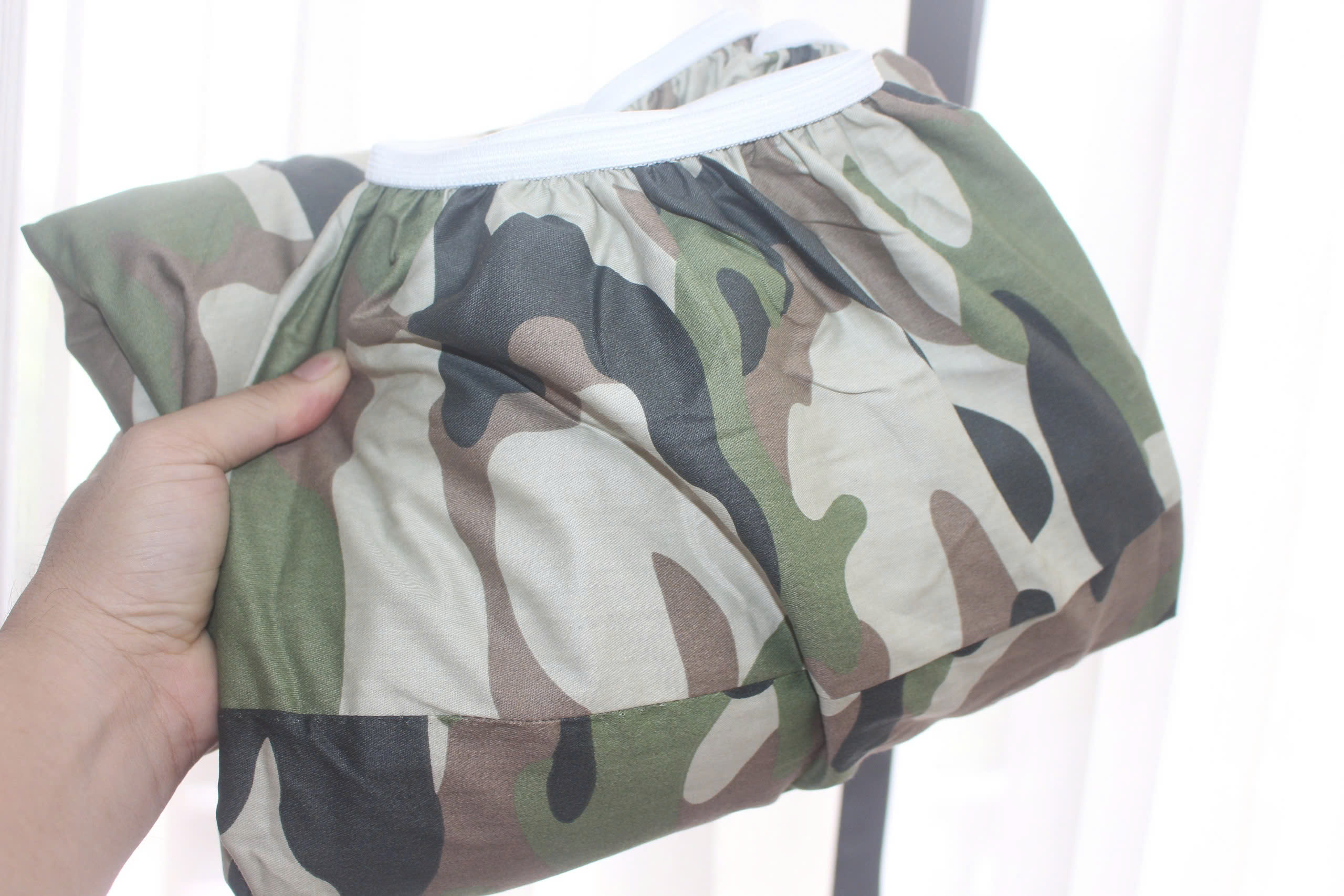 Bộ drap gối KHA LY - 100% cotton thiên nhiên Rằn Ri Xám